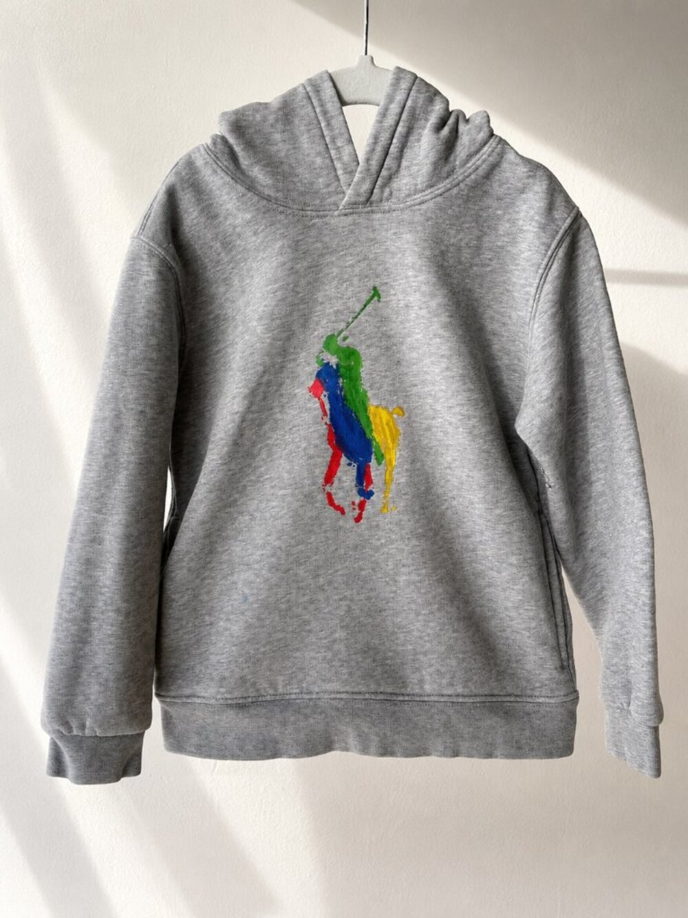 Polo Ralph Lauren Boys Gray Big Pony Hoodie Size 6